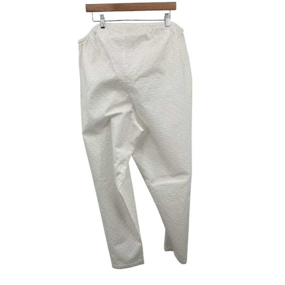 Djerf Avenue Women Broderie Pants White Xxxl
